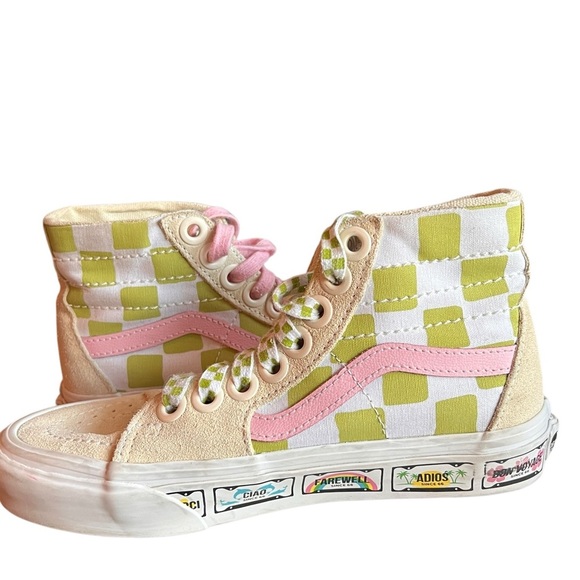Vans Emma Mulholland on Holiday x Sk8-Hi Tapered 'Whimsical Checkerboard' Size 6 - Picture 4 of 13